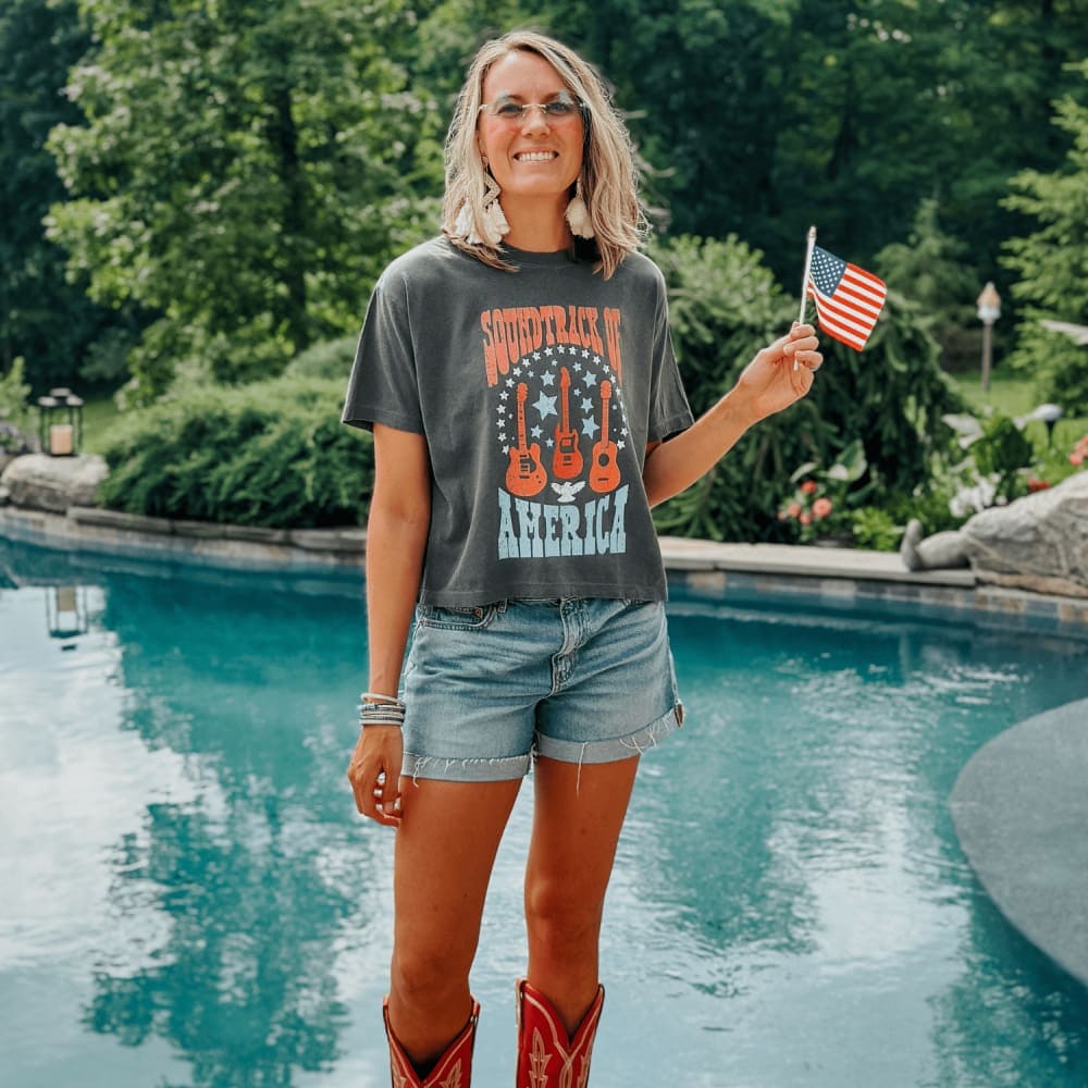 Soundtrack of America Cropped Tee - NEW