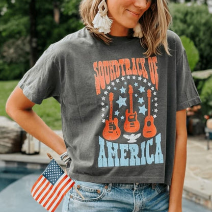 Soundtrack of America Cropped Tee - NEW