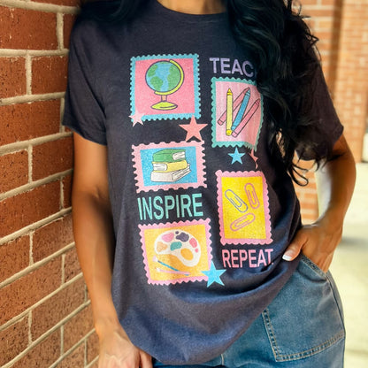 Stamps of a Teacher Tee - Mommy Apparel