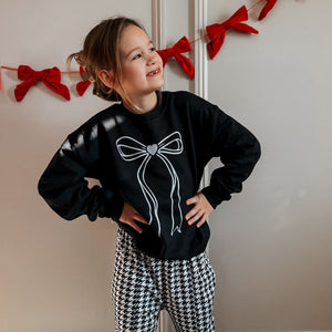 Sweetheart Bow Crewneck - Kids - Apparel