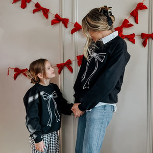 Sweetheart Bow Crewneck - Kids - Apparel