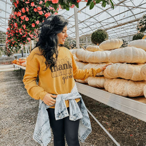 Thanksgiving Sweatshirt - Mustard