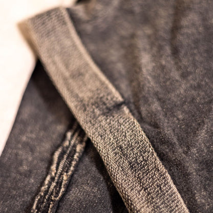 The Dolly Terry Cropped Tee - Dusty Blue