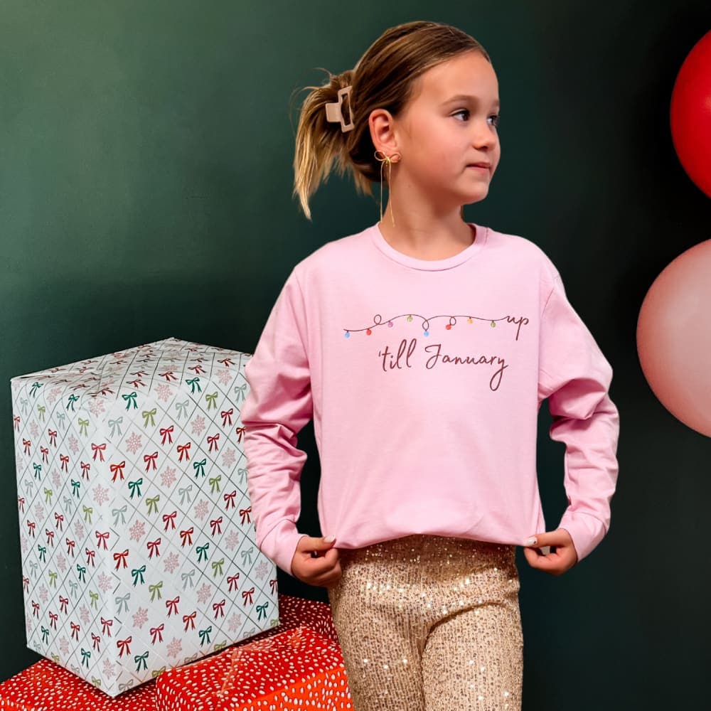 Up Till January - Kids Long Sleeve - Apparel