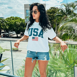 USA Relaxed Boxy Tee - NEW