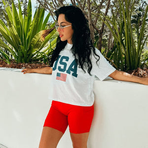 USA Relaxed Boxy Tee - NEW