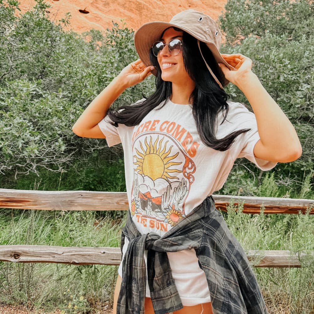 Vintage Here Comes The Sun Tee - Mommy Apparel