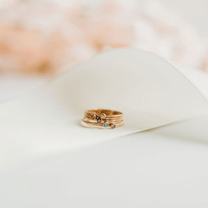 April Birthstone Stackable Ring - Mommy Rings