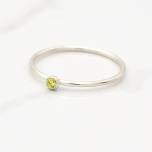 August Birthstone Stackable Ring