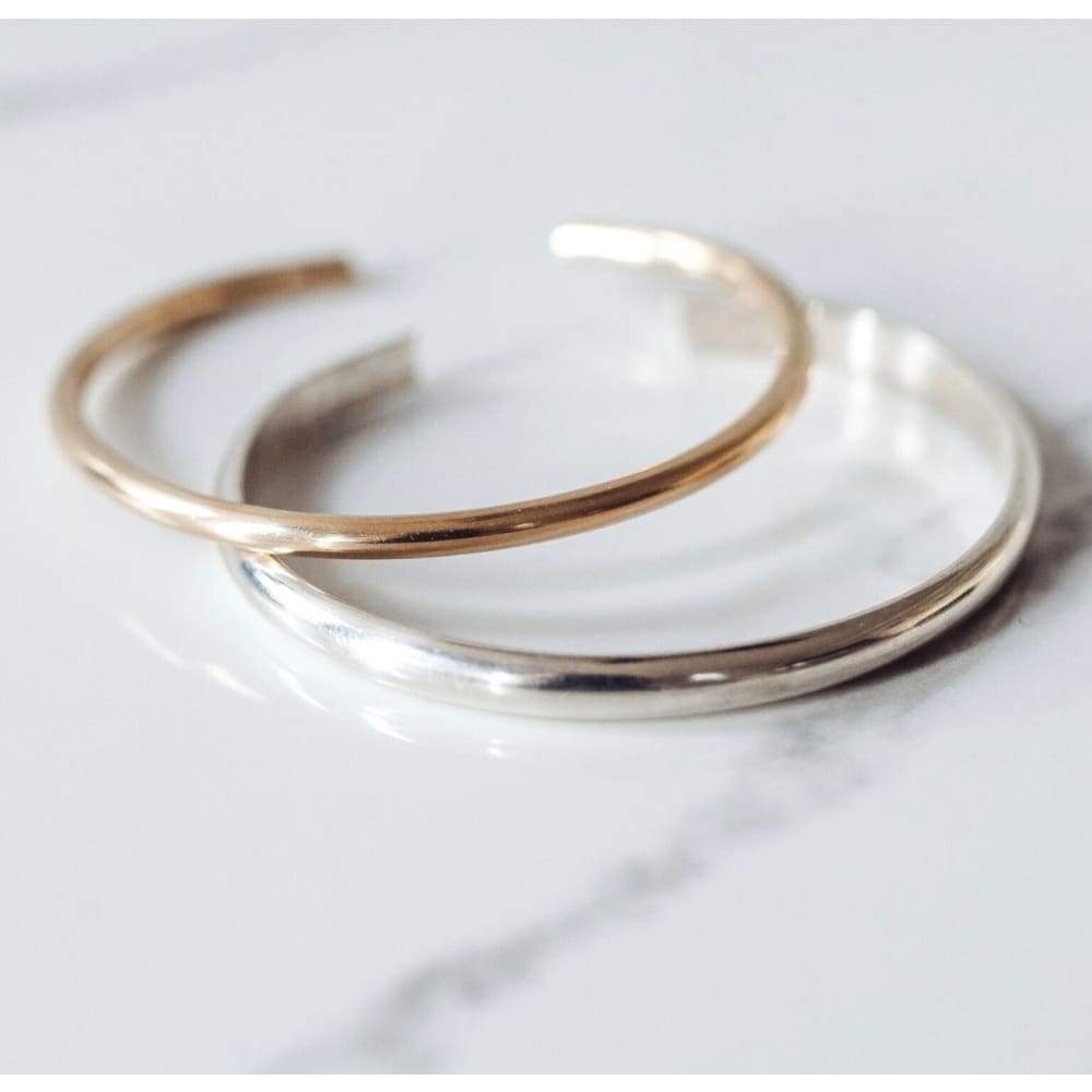 Savor Gold & Sterling Silver Womens Stack - Mommy Bangles