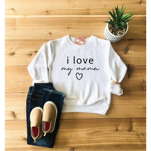 I Love My Mama Toddler Sweatshirt