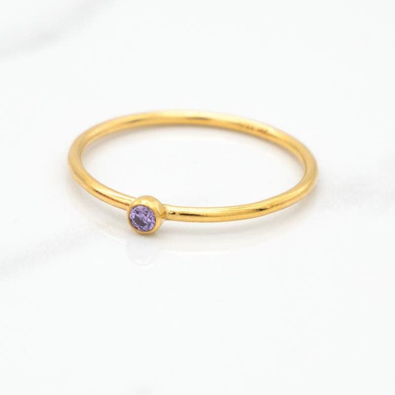 June Stackable Birthstone Ring
