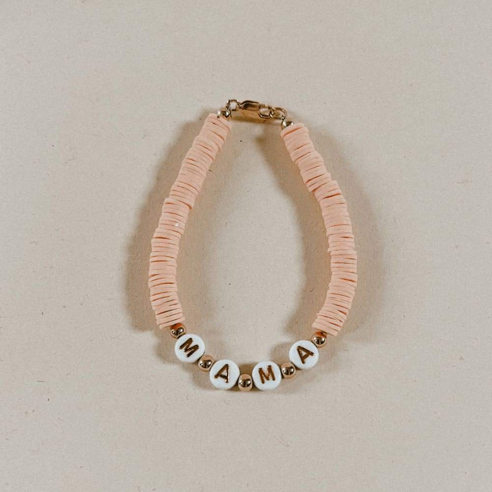 Mama Pink Beaded Bracelet