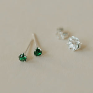 May Birthstone Studs
