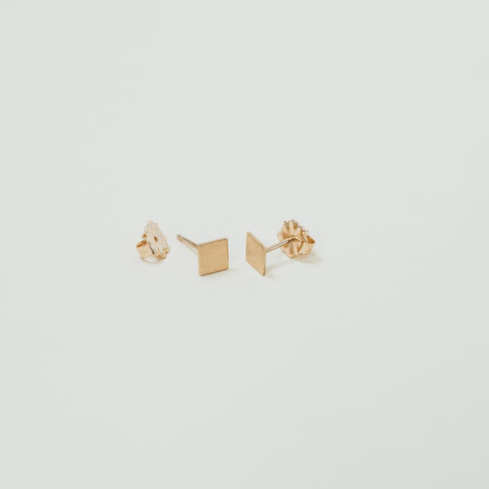 MM Square Studs - Gold