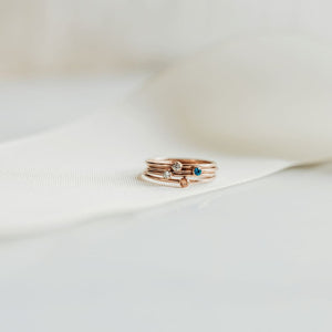 November Birthstone Stackable Ring - Mommy Rings