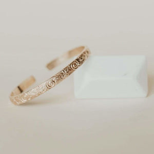 Personalized Merry Gold Bangle