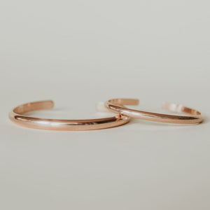Personalized Rose Gold Mama & Me Set - Baby Bangles