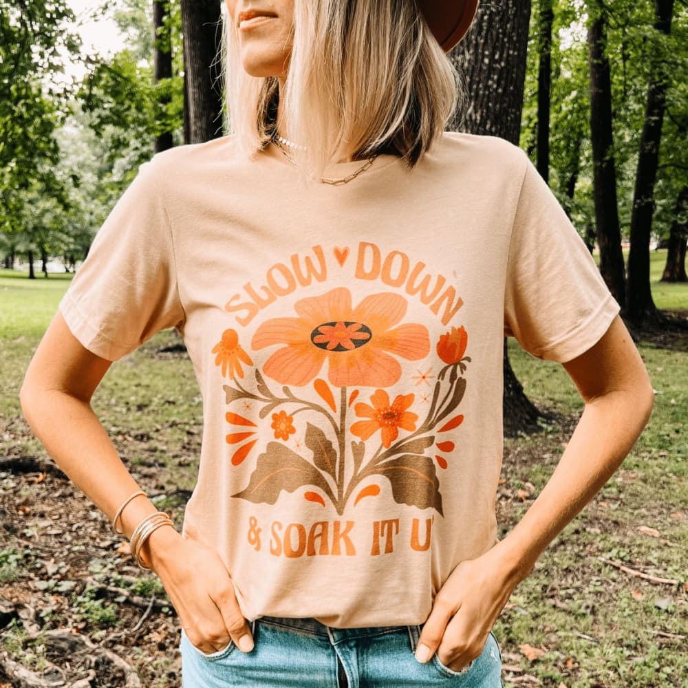 Slow Down Tee - Sand Dune - Mommy Apparel