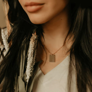 Special Date Square Necklace - Necklaces