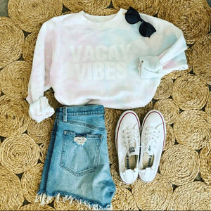 Vacay Vibes Tie-Dyed Crew - Mommy Apparel
